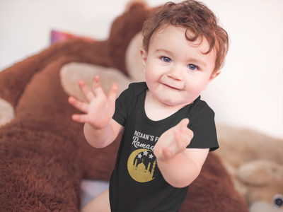 First Ramadan Custom Name Eid Rompers for Baby Boy- FunkyTeesClub