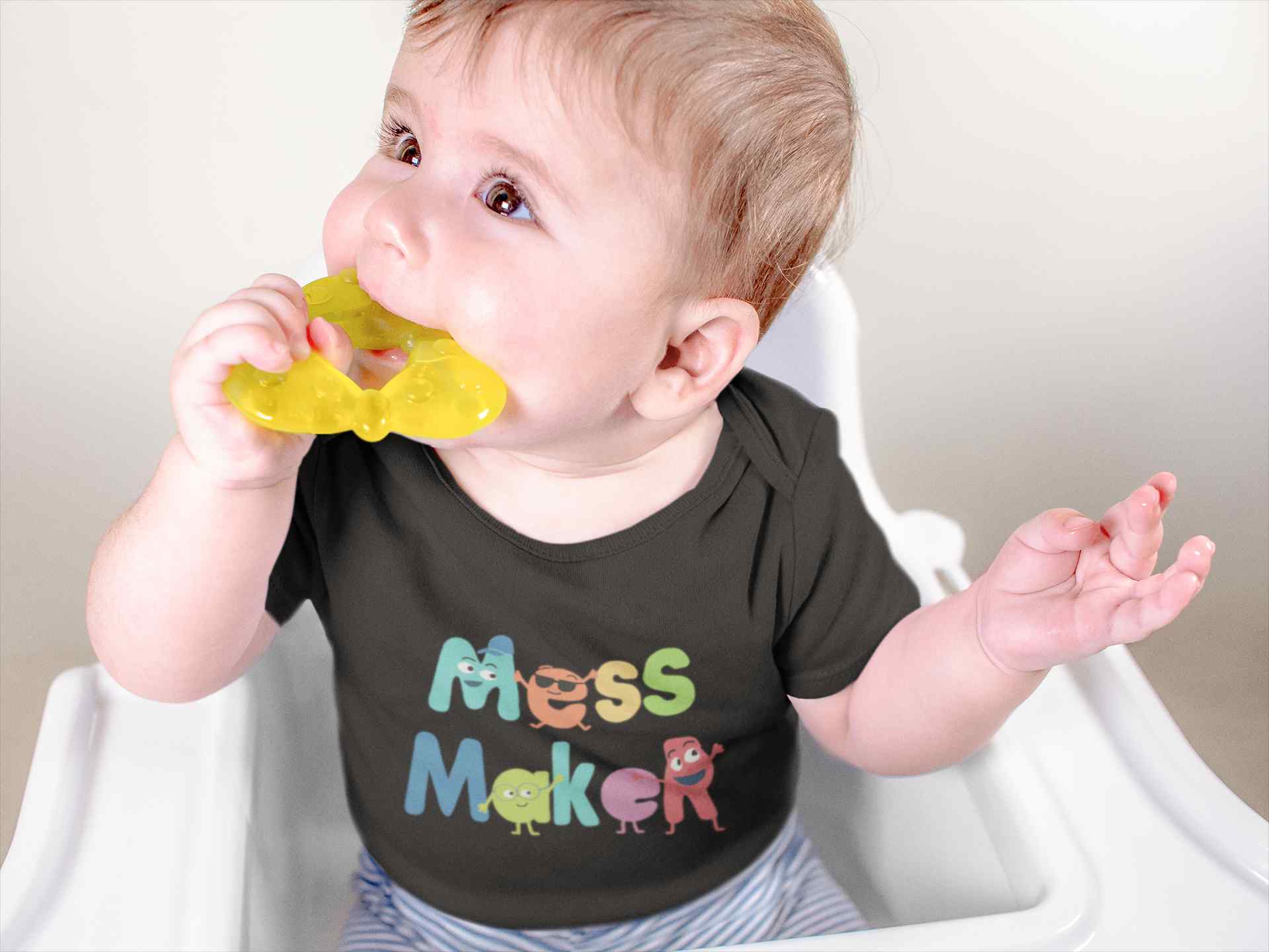 Mess Maker Cartoon Rompers for Baby Boy- FunkyTeesClub