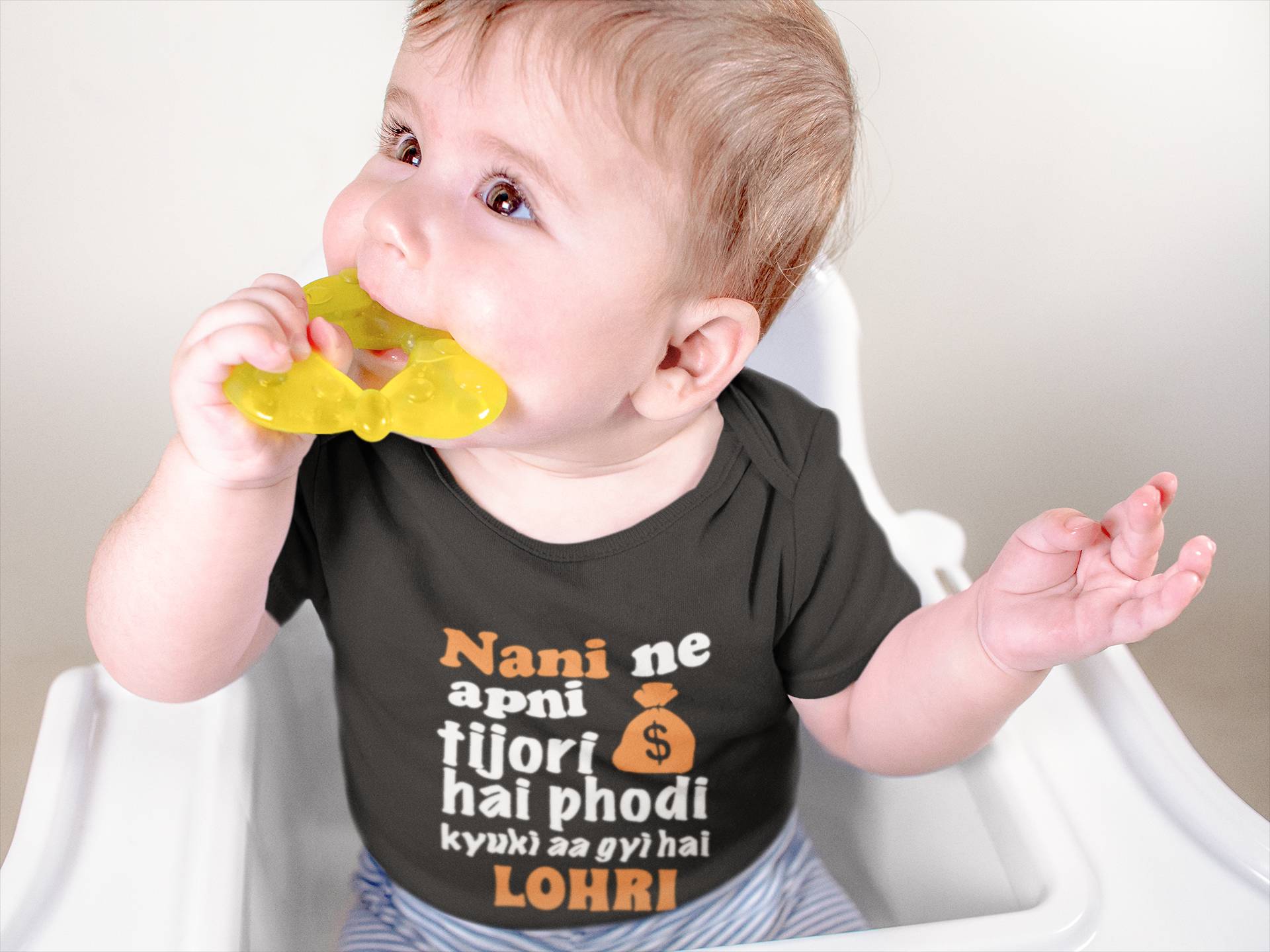 Nani Ki Tijori Lohri Rompers for Baby Boy- FunkyTeesClub