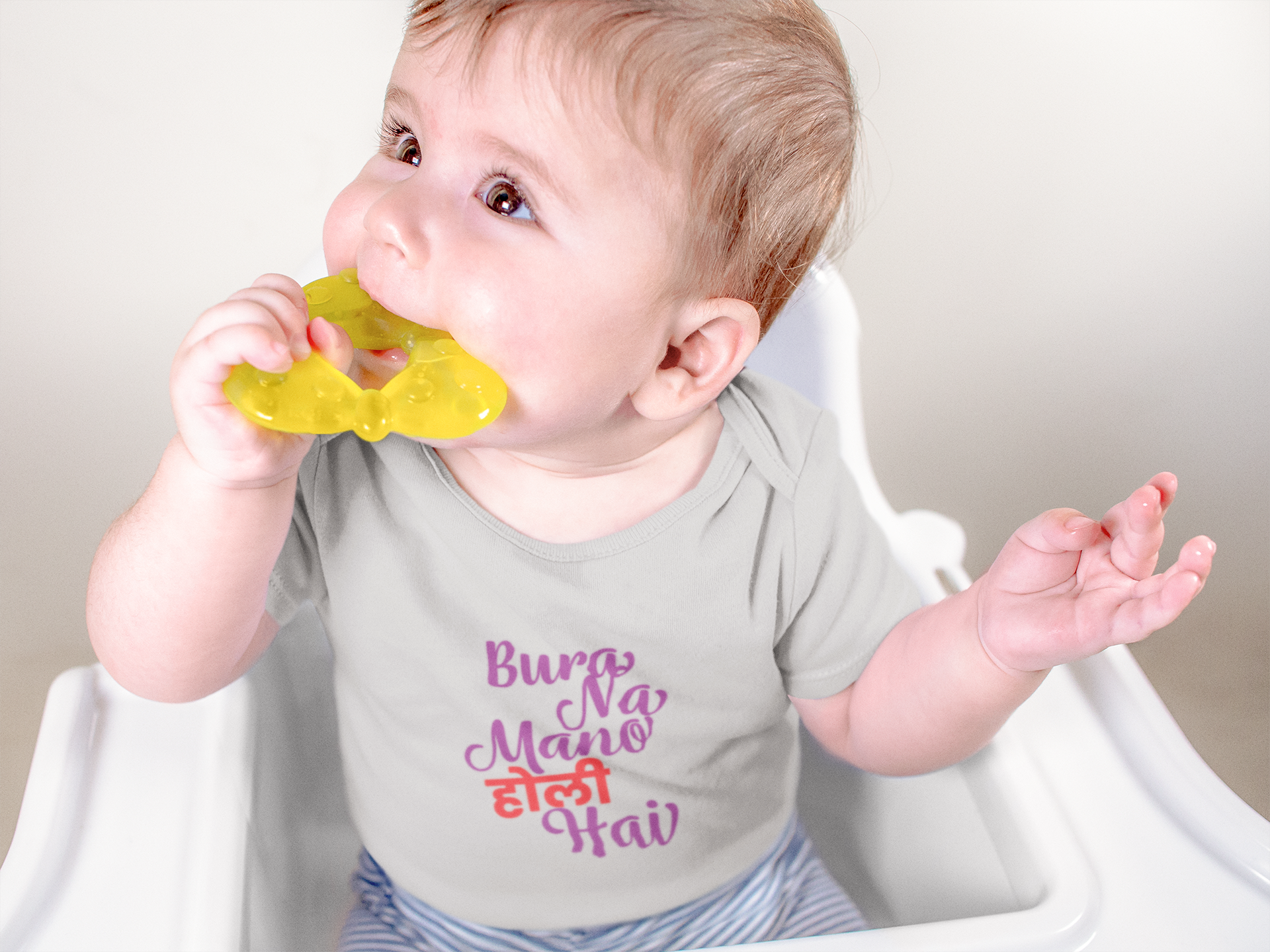 Bura Na Mano Holi Hai Rompers for Baby Boy - FunkyTeesClub