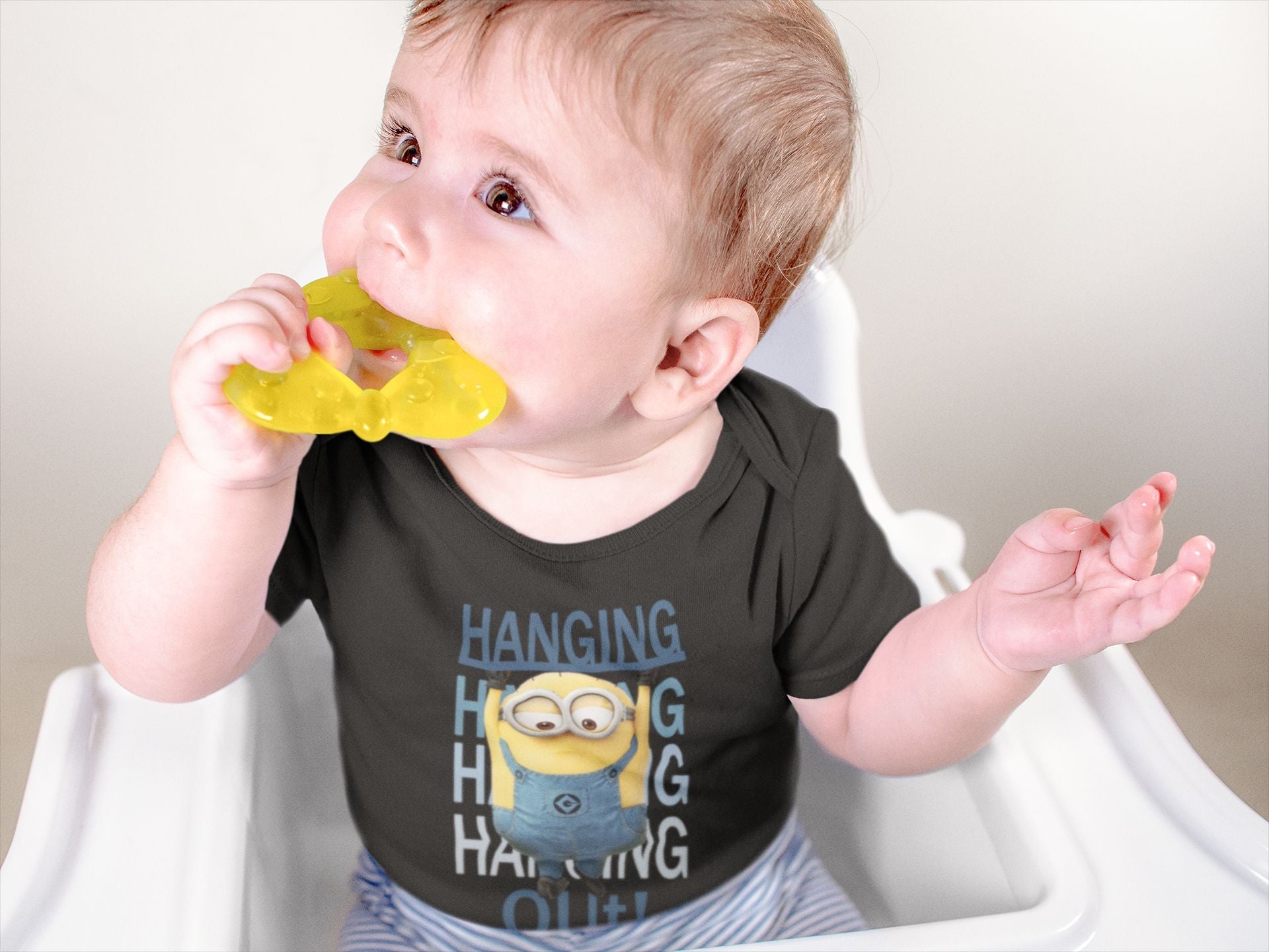 Hanging Out Minion Rompers for Baby Boy- FunkyTeesClub