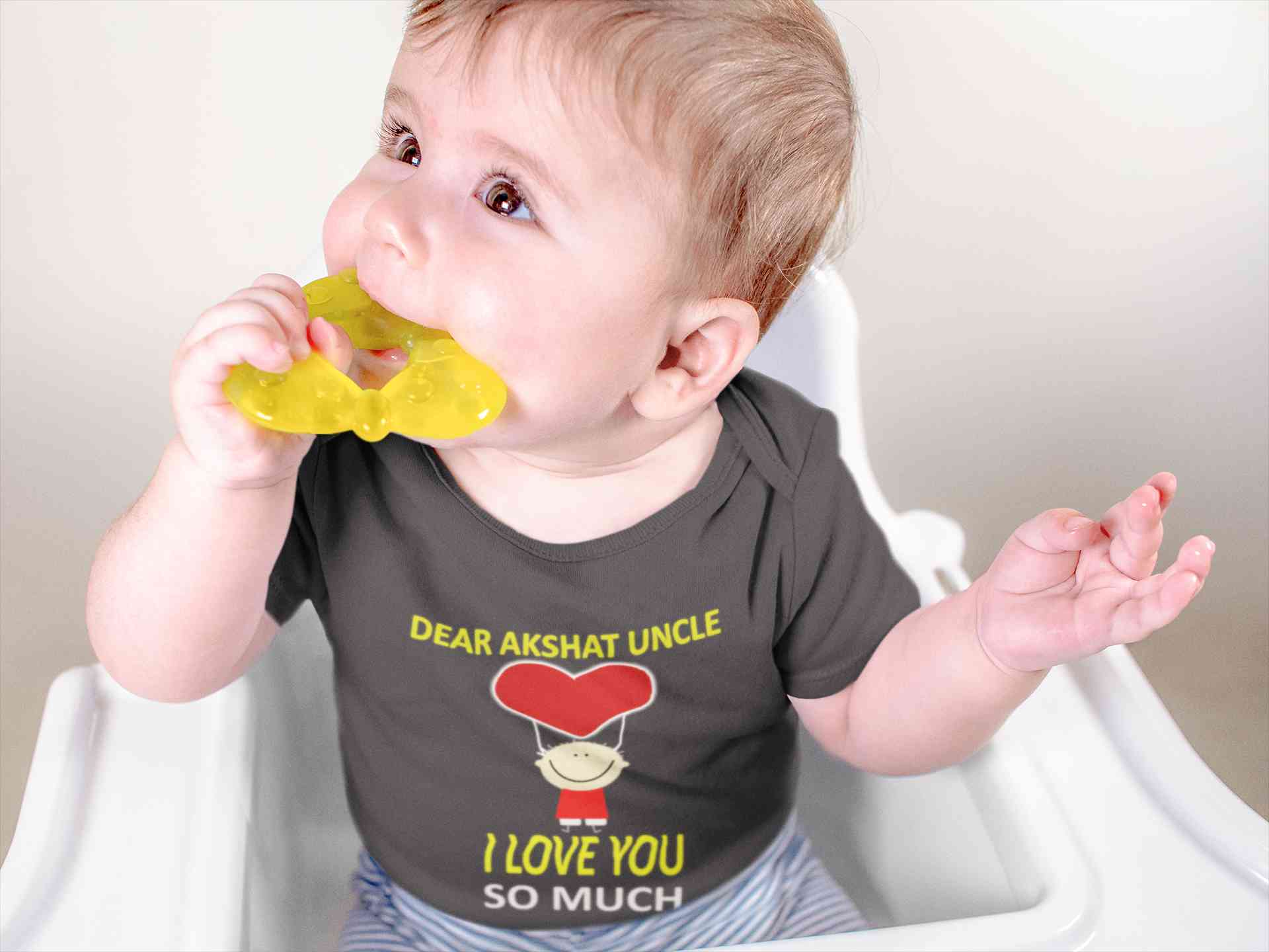 Custom Name I love My Uncle So Much Rompers for Baby Boy- FunkyTeesClub