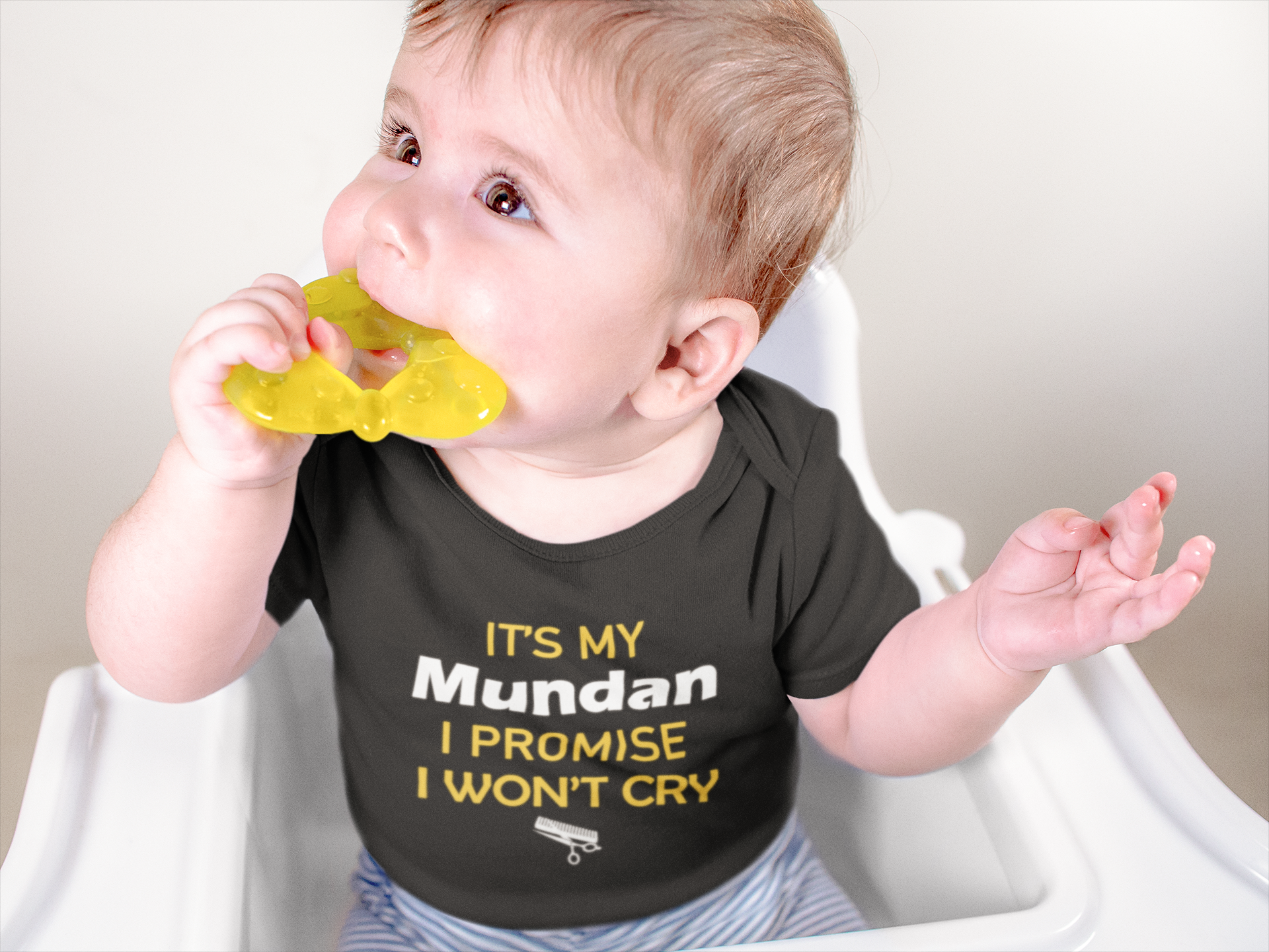 Munndan Time Black Rompers for Baby Boy - FunkyTeesClub