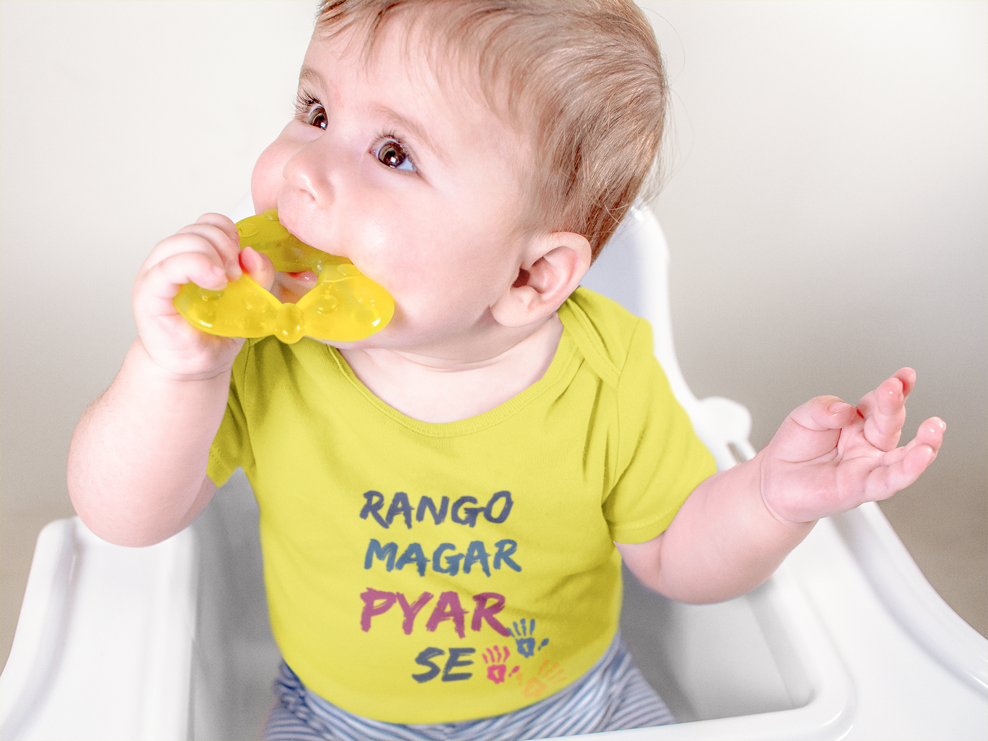 Rango Magar Pyar Se Holi Rompers for Baby Boy - FunkyTeesClub