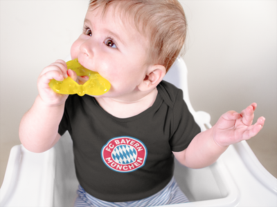 Bayern München Black Rompers for Baby Boy - FunkyTeesClub