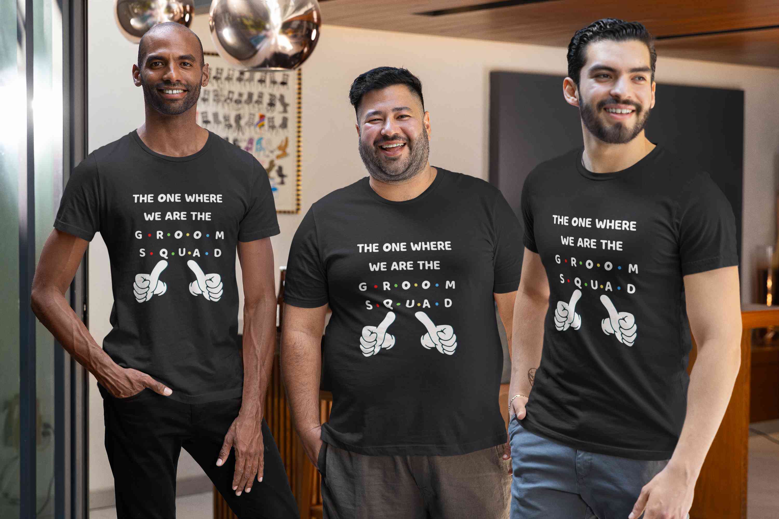 Groom Squad Mens Half Sleeves T-shirt- FunkyTeesClub