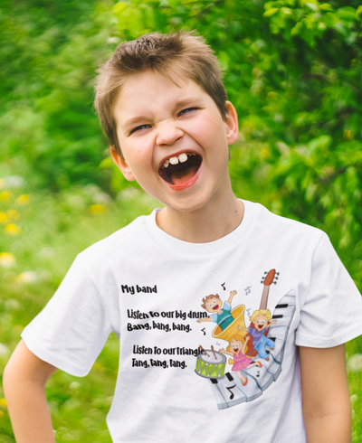 My Band Poem Half Sleeves T-Shirt for Boy-FunkyTeesClub