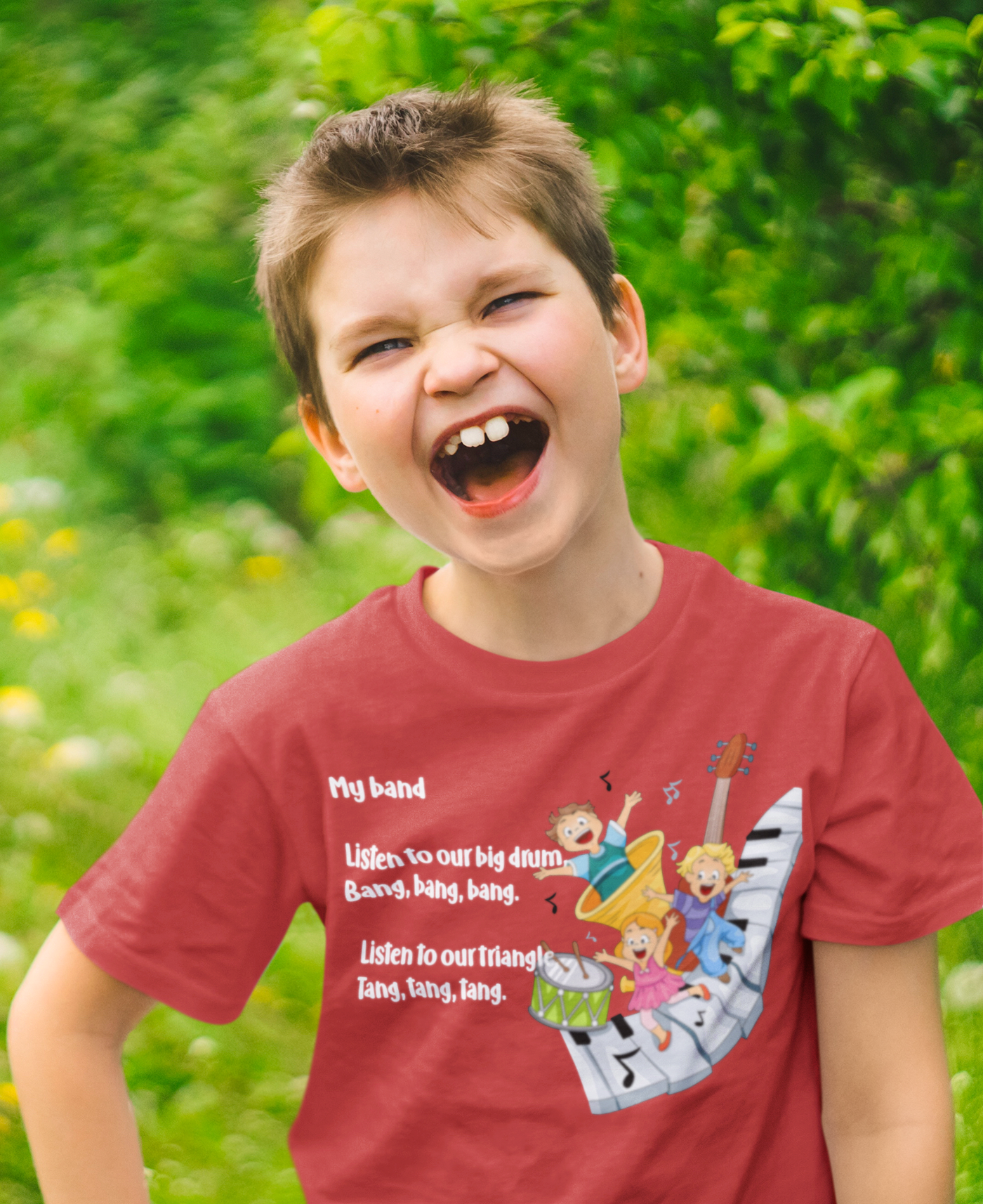 My Band Poem Half Sleeves T-Shirt for Boy-FunkyTeesClub