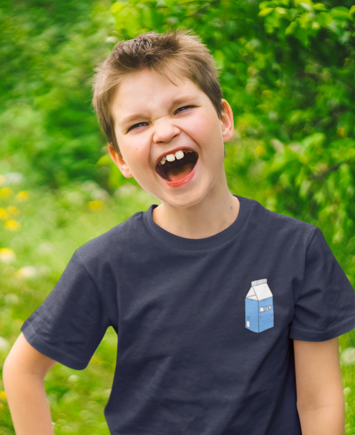 Milk Minimals Half Sleeves T-Shirt for Boy-FunkyTeesClub