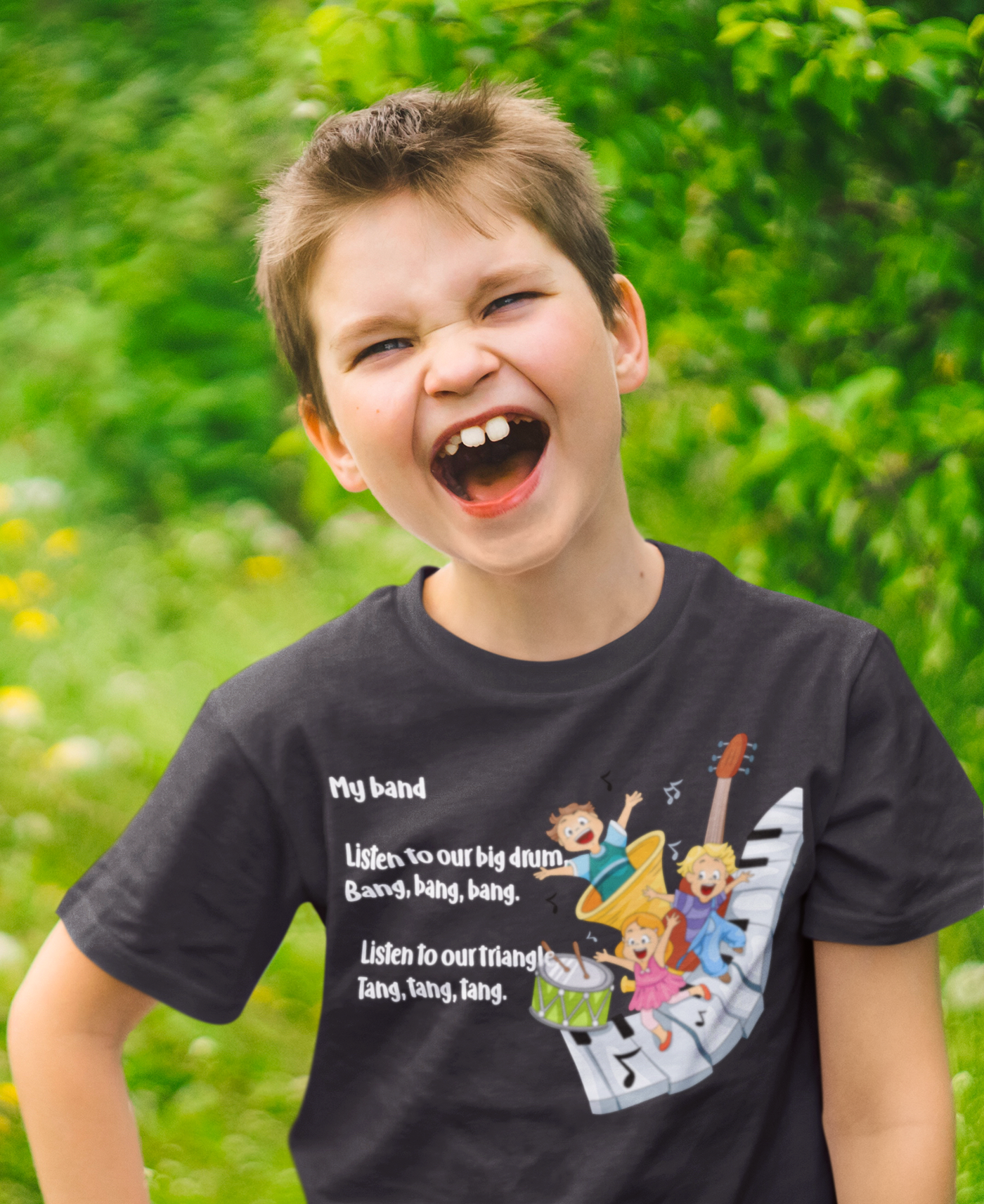 My Band Poem Half Sleeves T-Shirt for Boy-FunkyTeesClub
