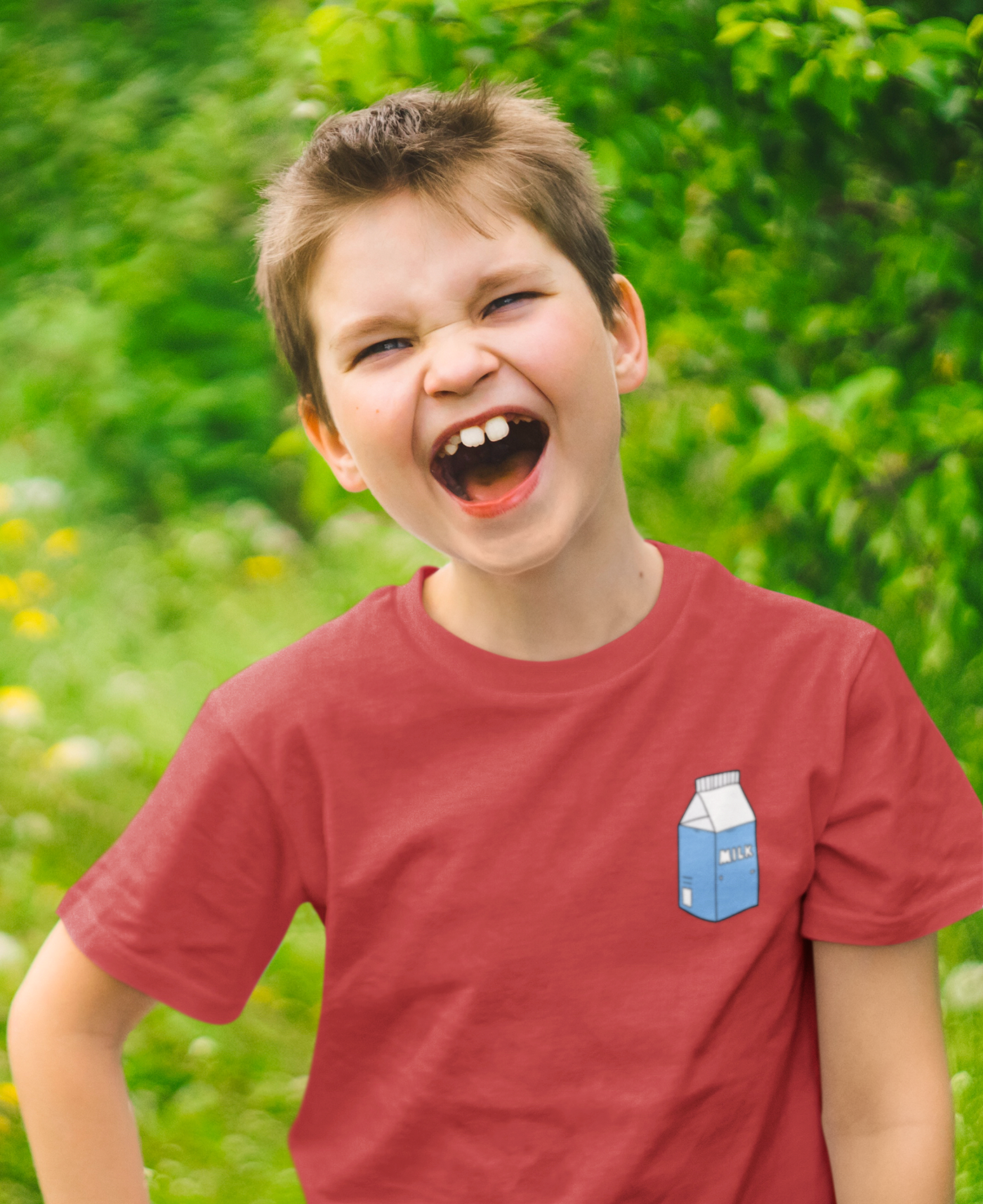 Milk Minimals Half Sleeves T-Shirt for Boy-FunkyTeesClub