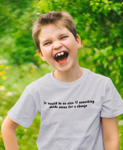 I Would Be So Nice Minimals Half Sleeves T-Shirt for Boy-FunkyTeesClub
