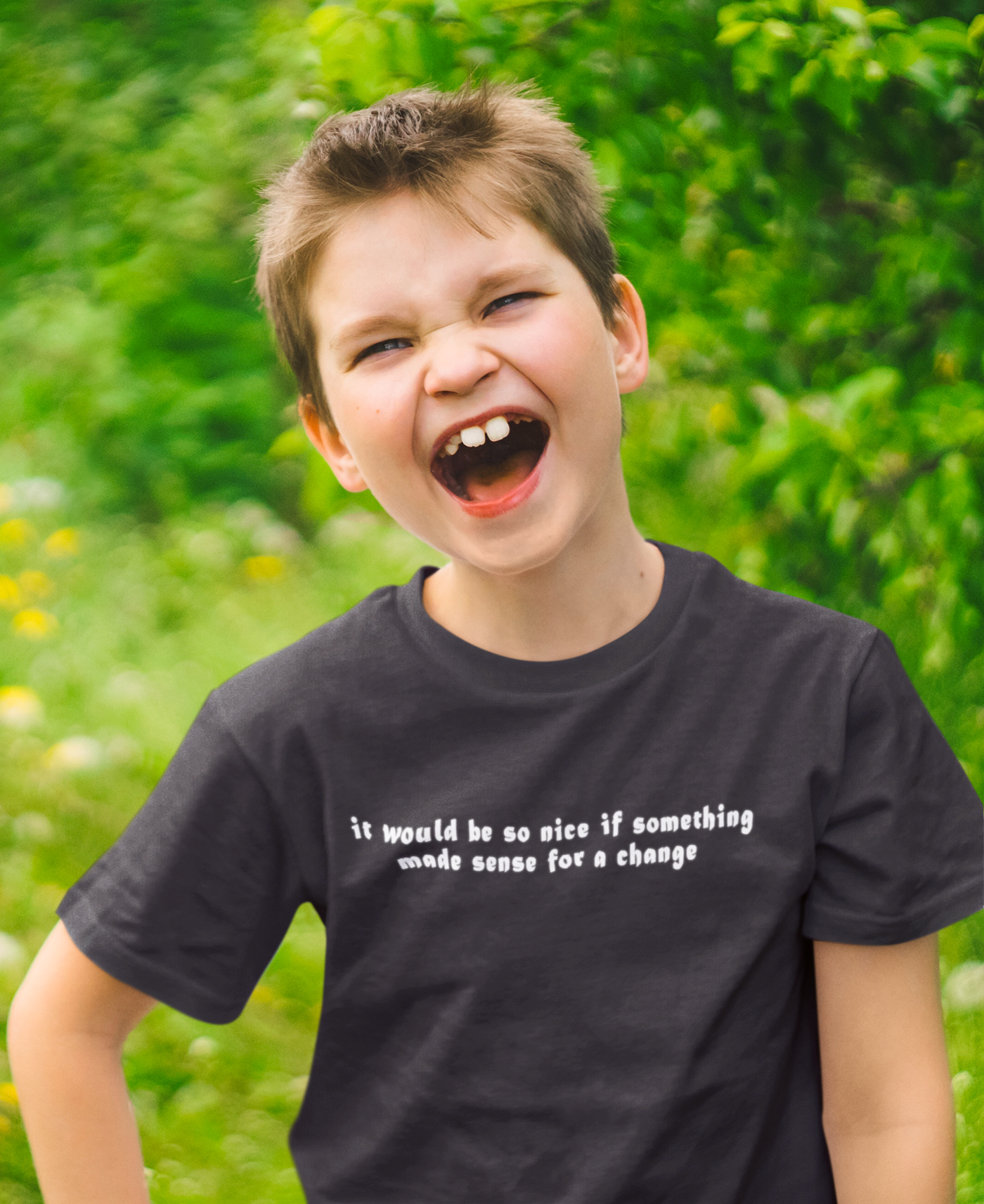 I Would Be So Nice Minimals Half Sleeves T-Shirt for Boy-FunkyTeesClub