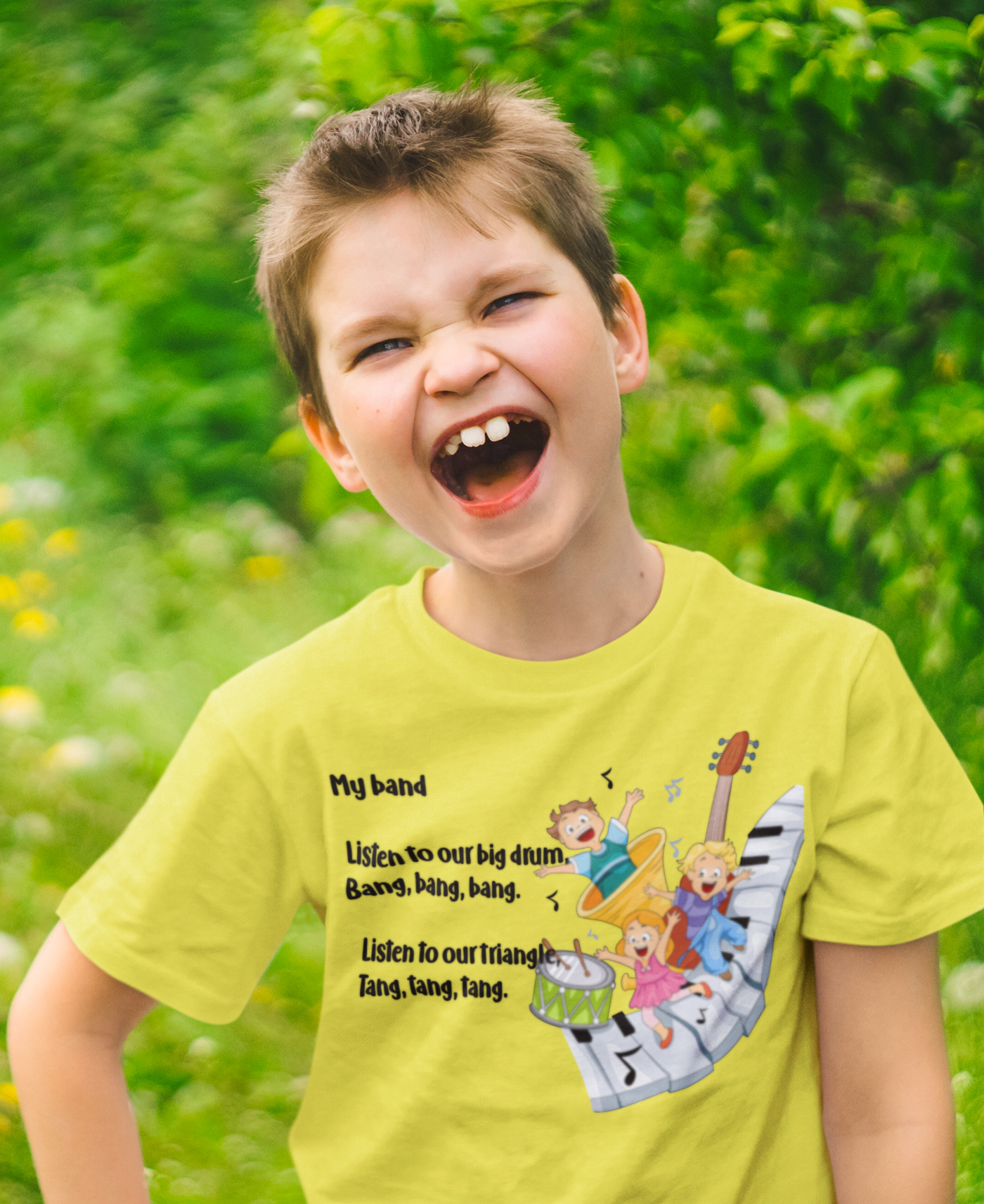 My Band Poem Half Sleeves T-Shirt for Boy-FunkyTeesClub