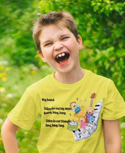 My Band Poem Half Sleeves T-Shirt for Boy-FunkyTeesClub