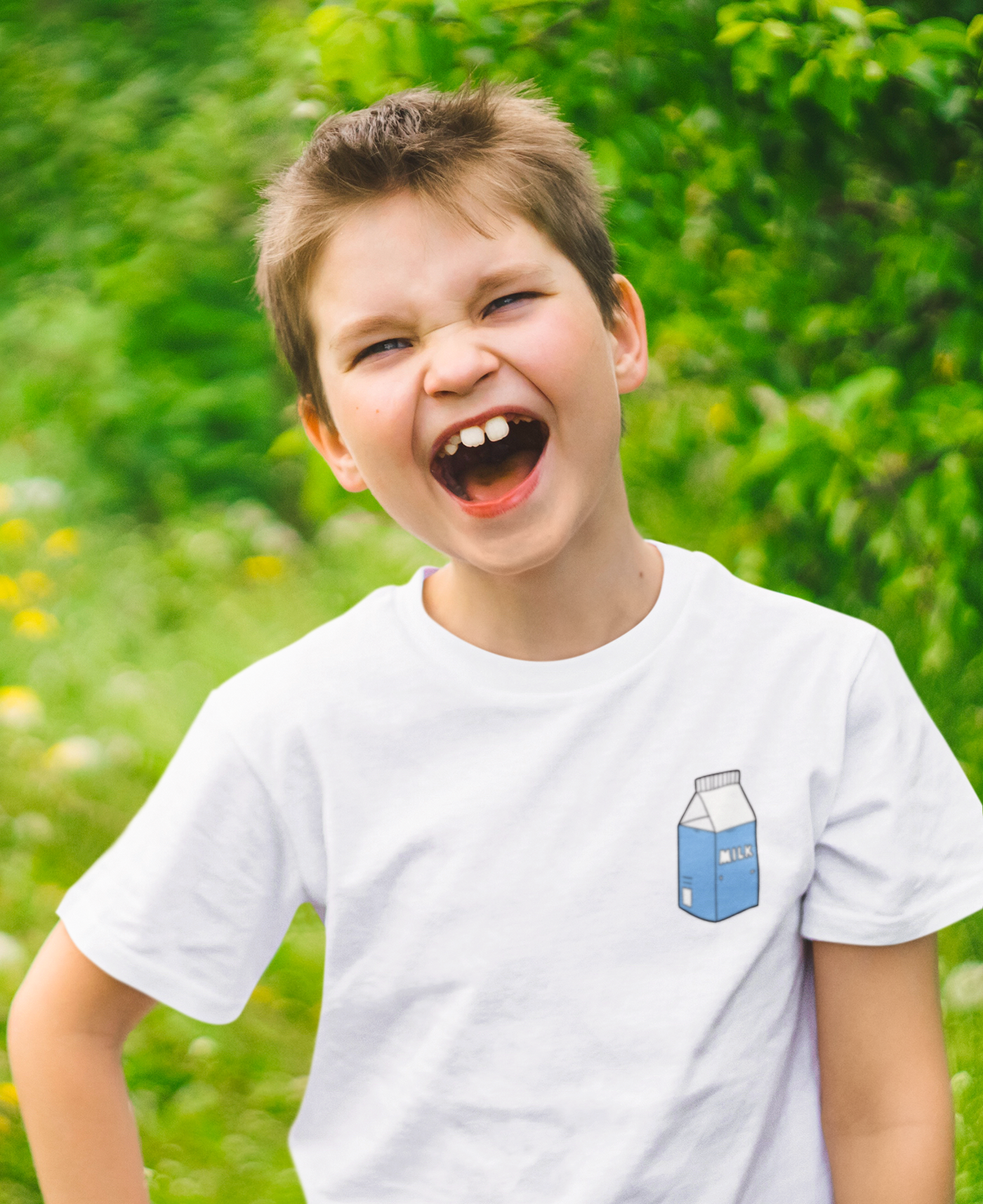 Milk Minimals Half Sleeves T-Shirt for Boy-FunkyTeesClub