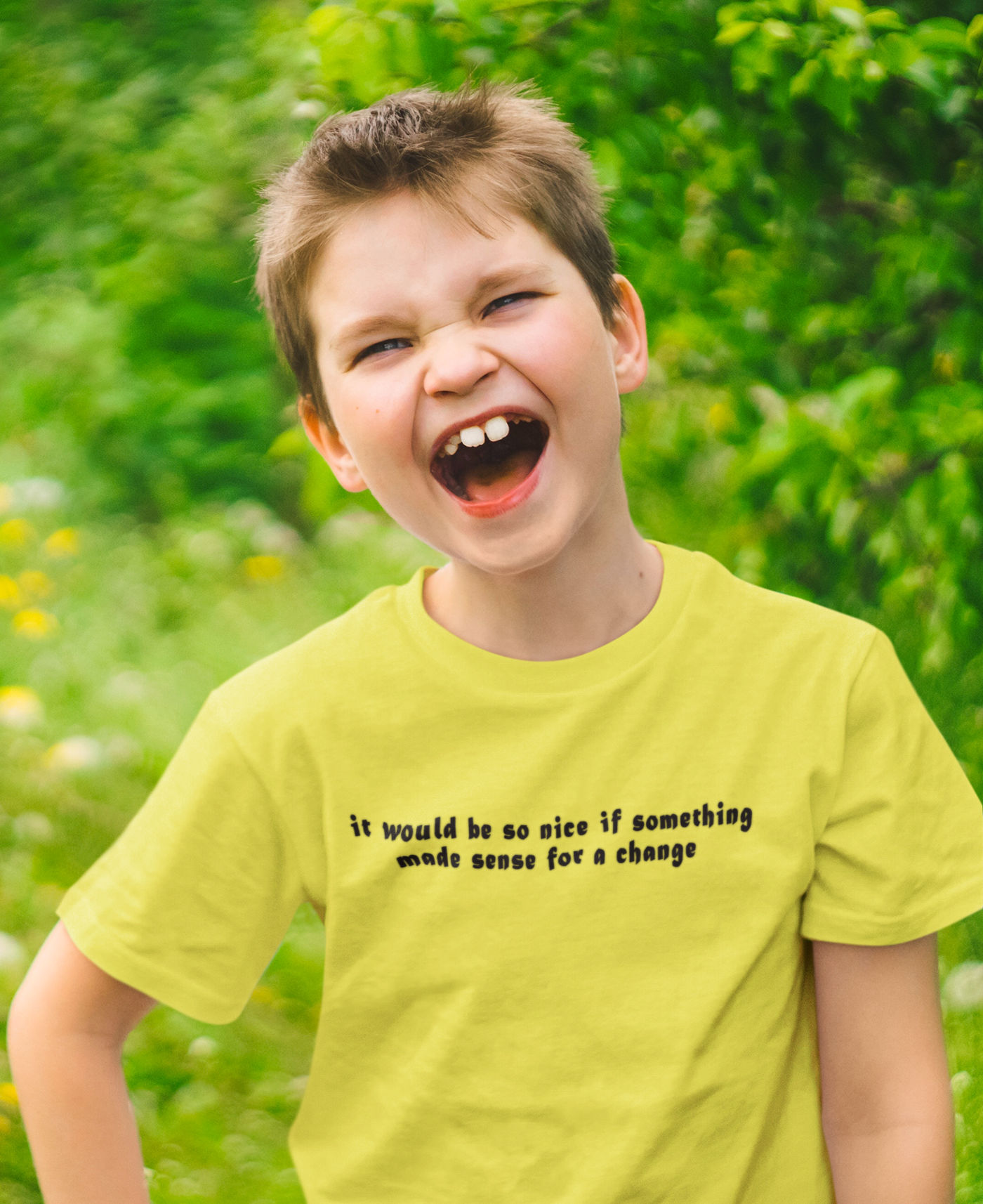 I Would Be So Nice Minimals Half Sleeves T-Shirt for Boy-FunkyTeesClub