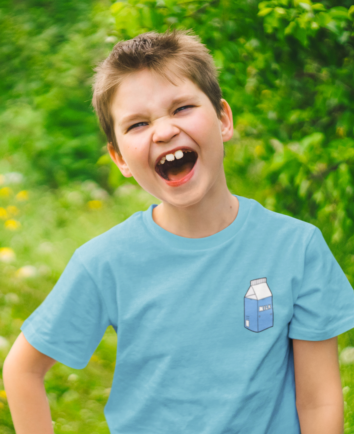 Milk Minimals Half Sleeves T-Shirt for Boy-FunkyTeesClub