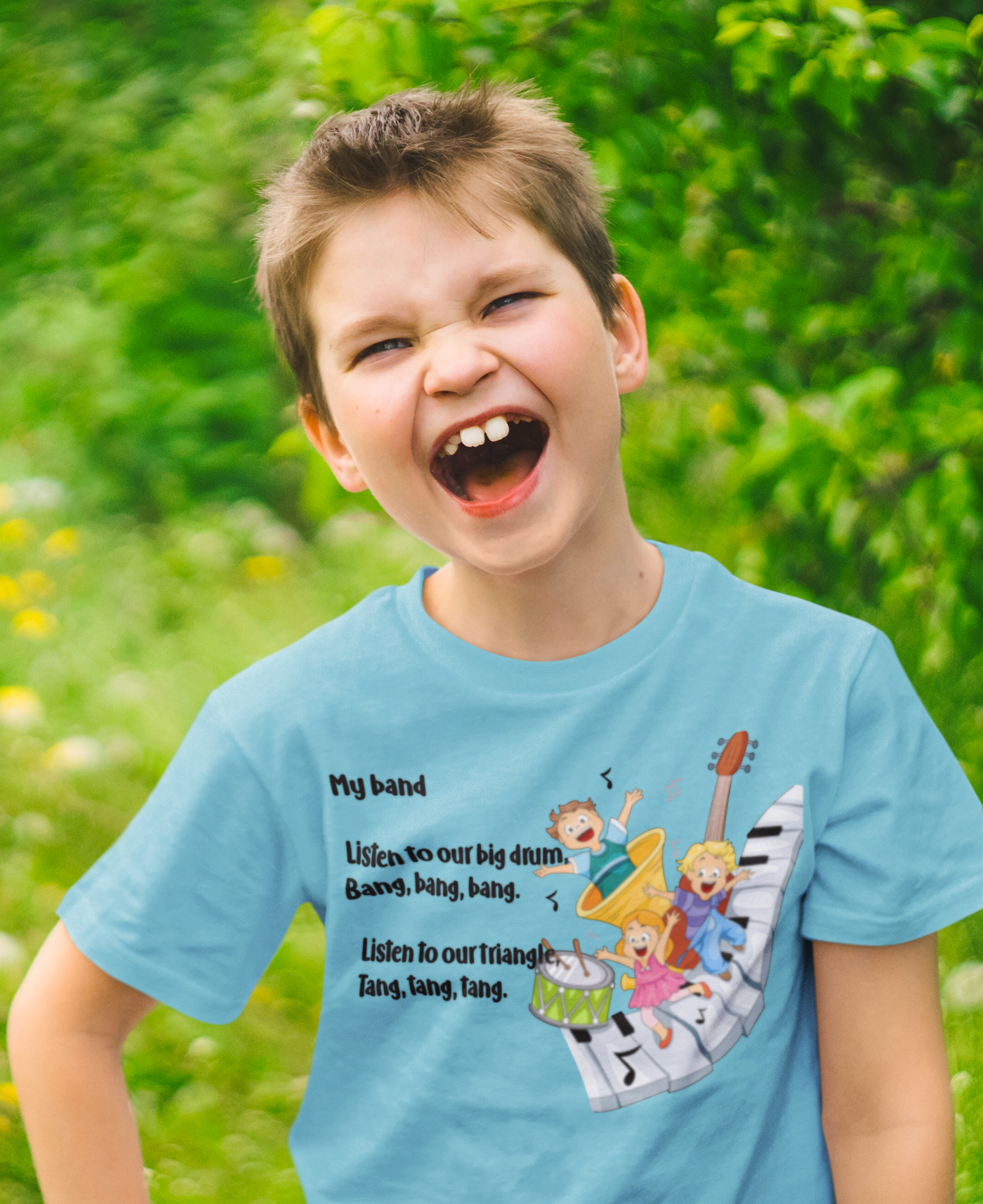 My Band Poem Half Sleeves T-Shirt for Boy-FunkyTeesClub