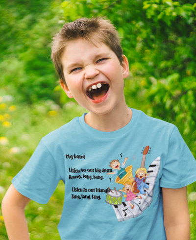 My Band Poem Half Sleeves T-Shirt for Boy-FunkyTeesClub