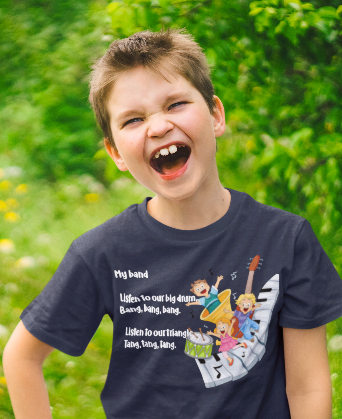 My Band Poem Half Sleeves T-Shirt for Boy-FunkyTeesClub