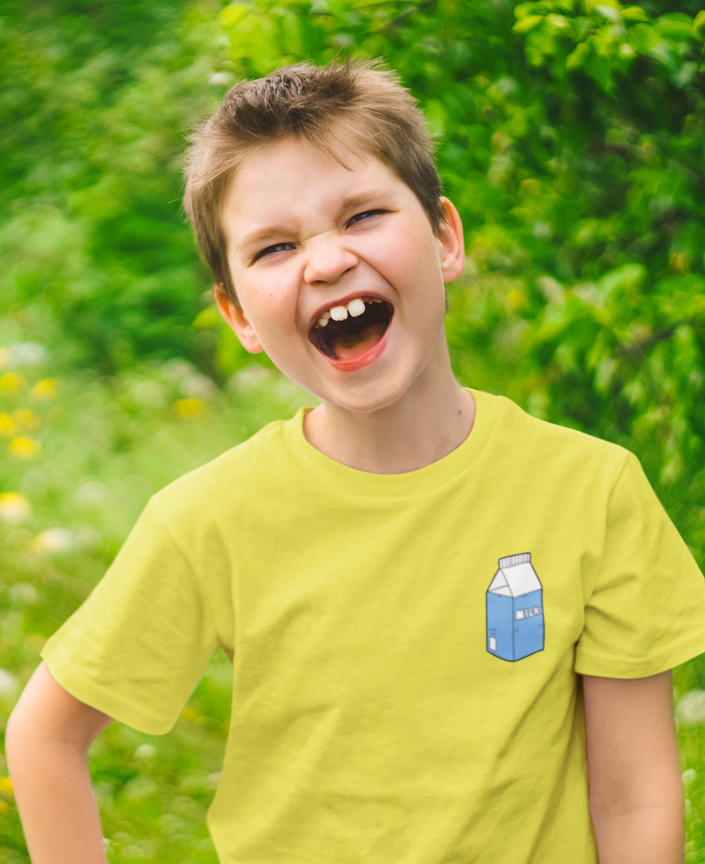 Milk Minimals Half Sleeves T-Shirt for Boy-FunkyTeesClub