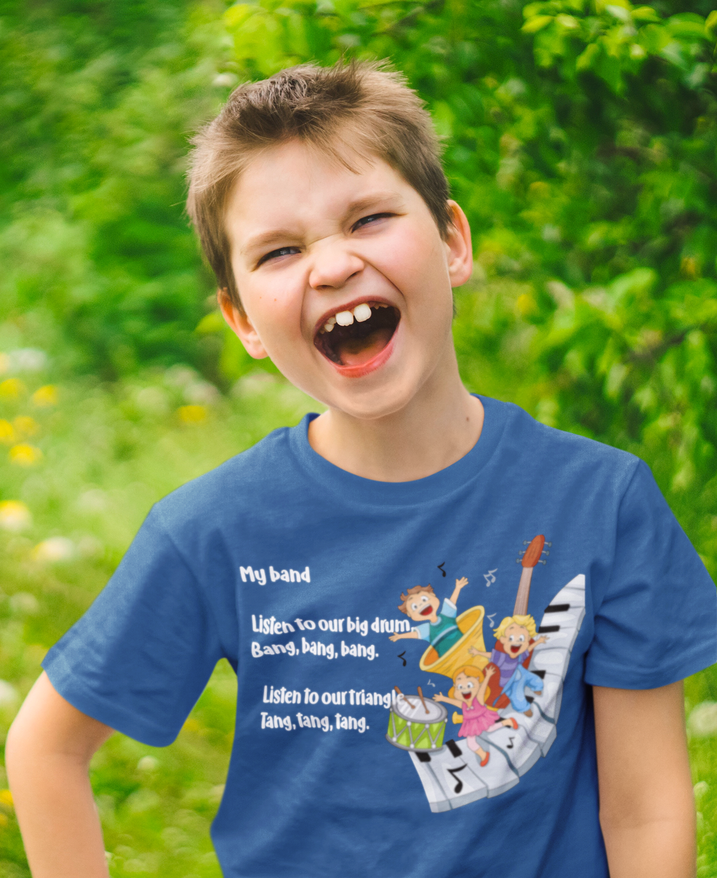 My Band Poem Half Sleeves T-Shirt for Boy-FunkyTeesClub