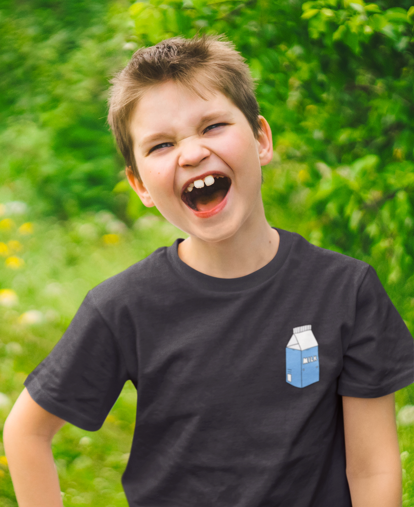 Milk Minimals Half Sleeves T-Shirt for Boy-FunkyTeesClub