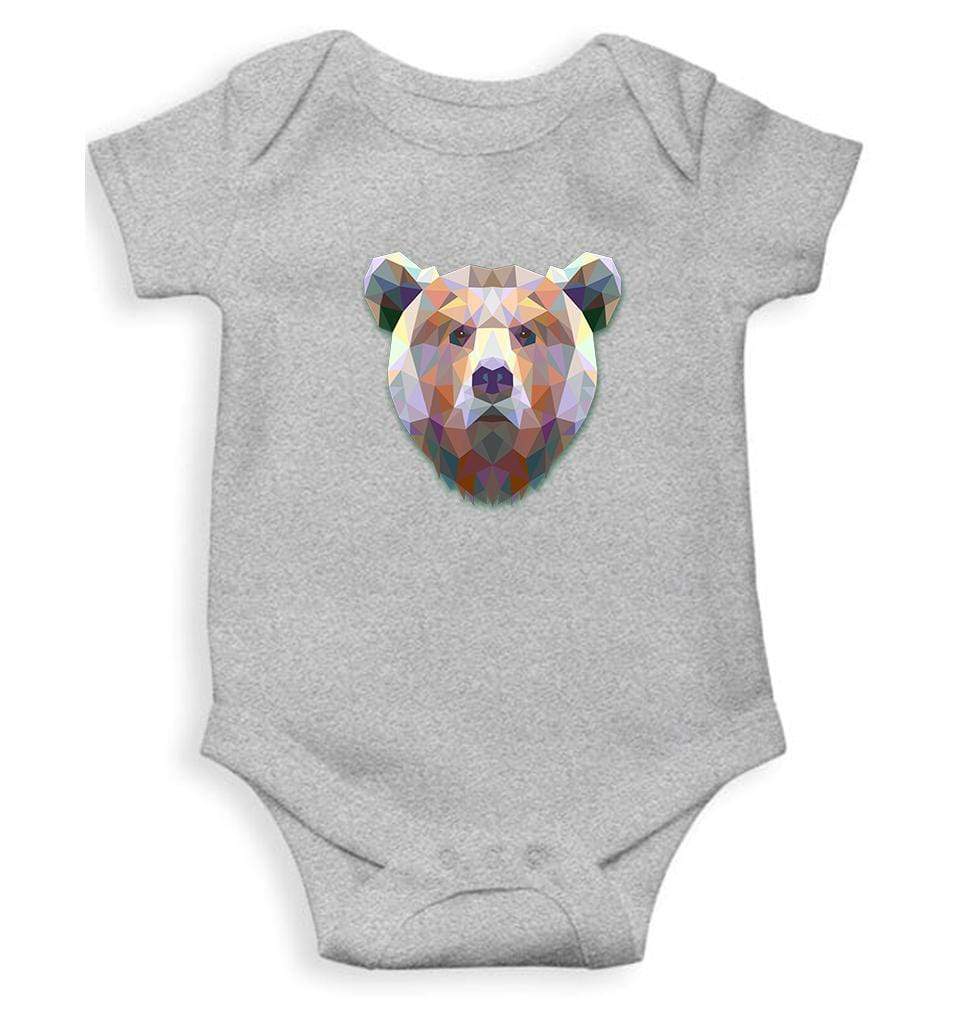 Bear Abstract Abstract Rompers for Baby Girl- FunkyTradition FunkyTradition
