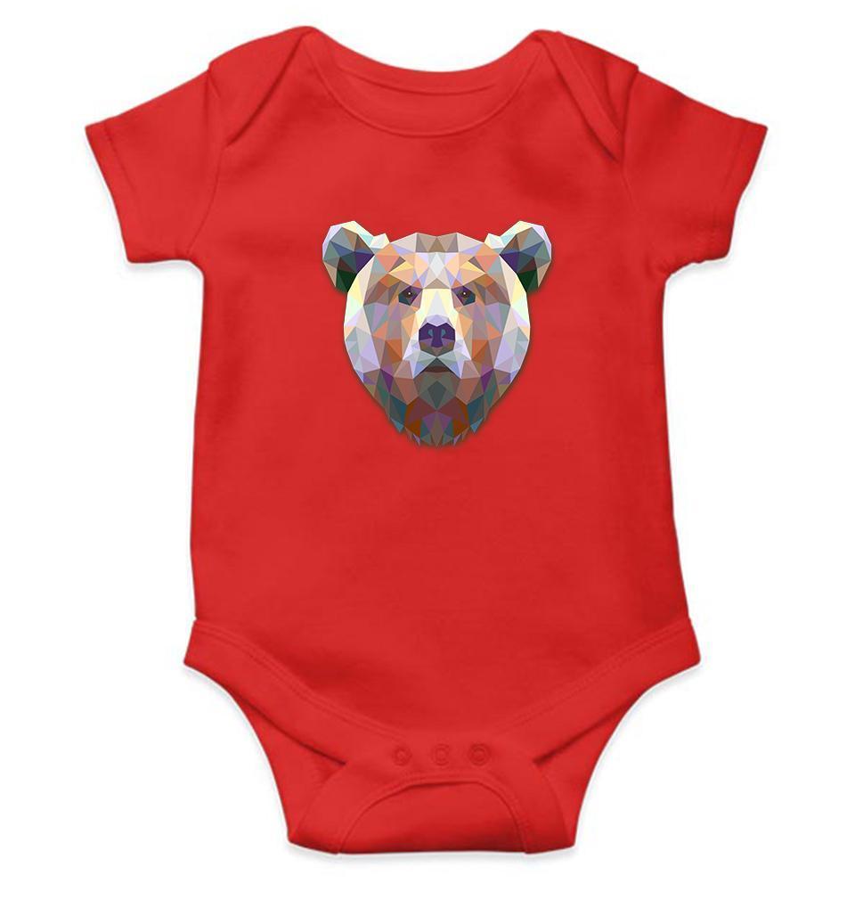 Bear Abstract Abstract Rompers for Baby Girl- FunkyTradition FunkyTradition