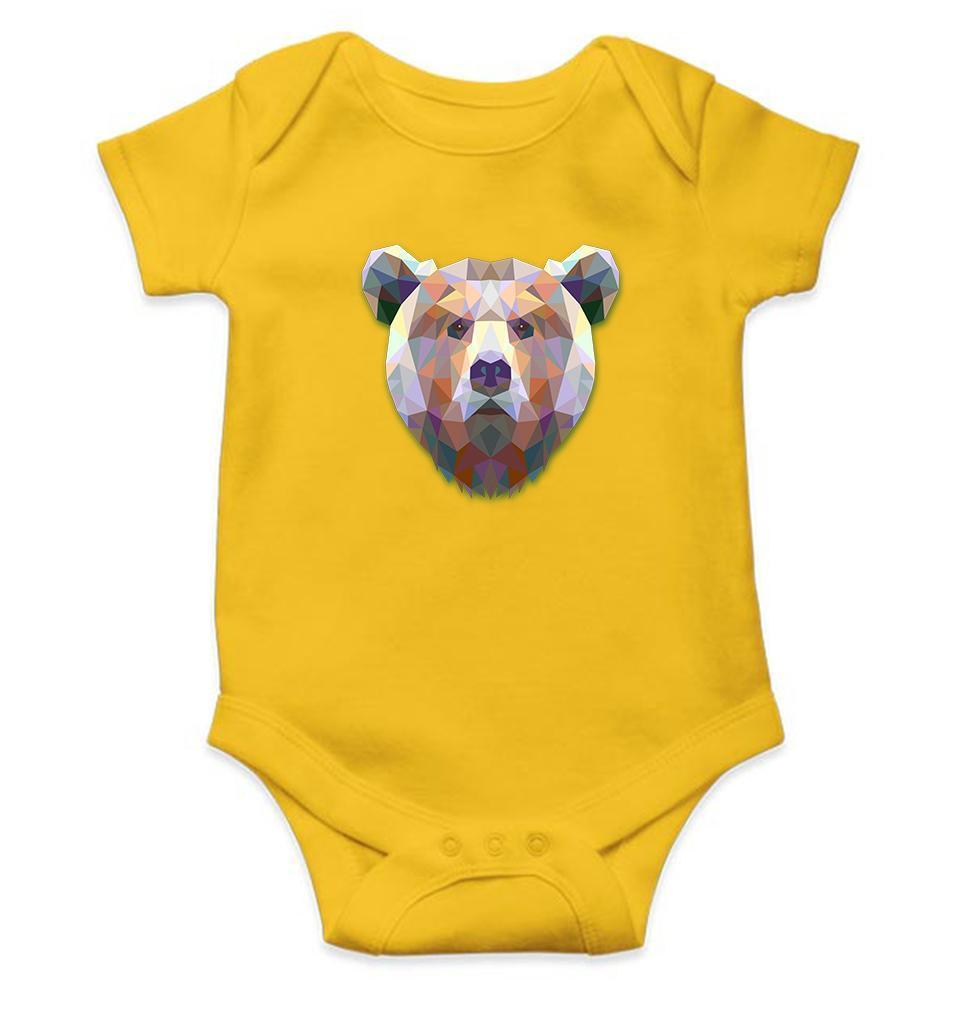 Bear Abstract Abstract Rompers for Baby Girl- FunkyTradition FunkyTradition
