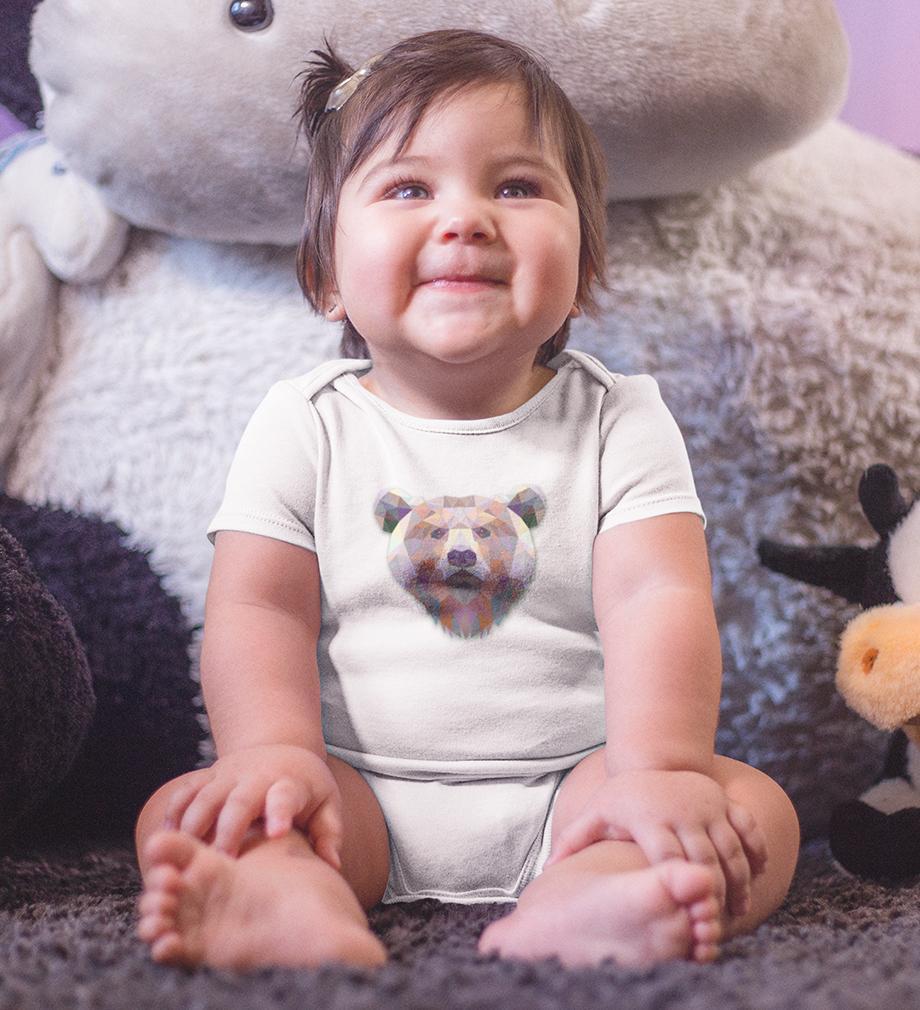 Bear Abstract Abstract Rompers for Baby Girl- FunkyTradition FunkyTradition