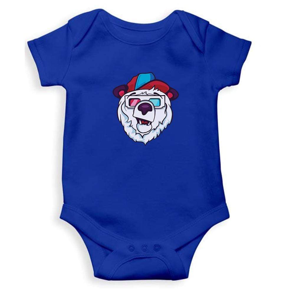 Bear Abstract Rompers for Baby Girl- FunkyTradition FunkyTradition
