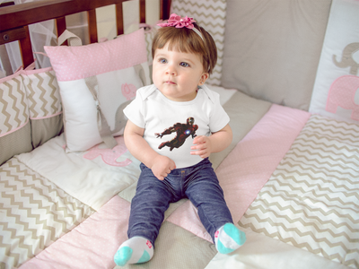 Superhero Rompers for Baby Girl- FunkyTeesClub