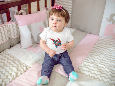 Superhero Rompers for Baby Girl- FunkyTeesClub