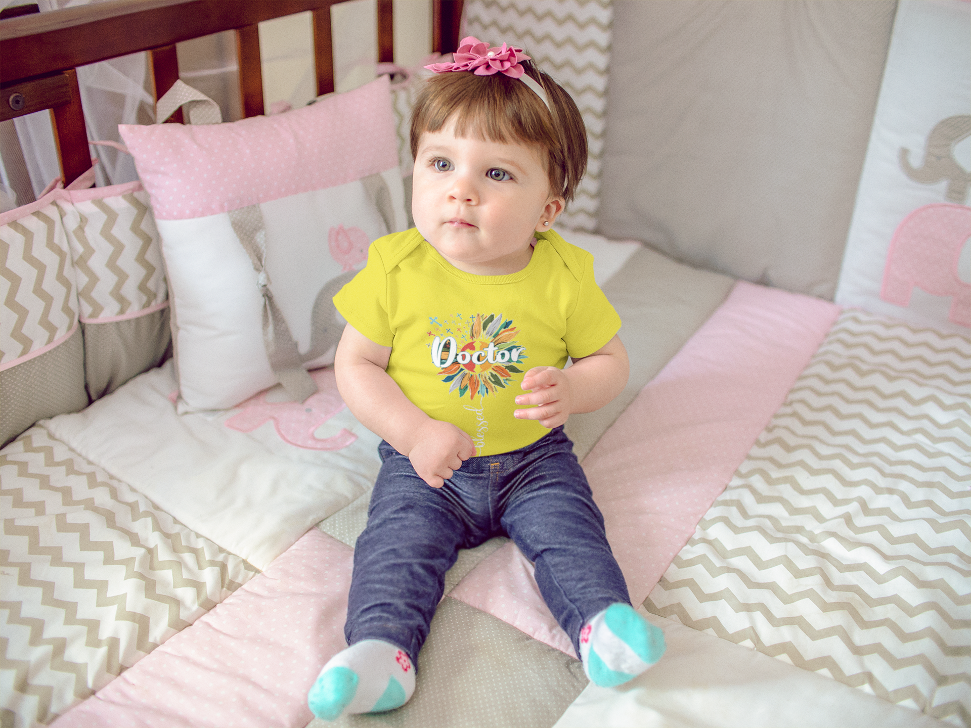 Future Doctor Rompers for Baby Girl- FunkyTeesClub