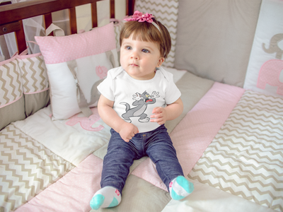 Cute Cartoon Rompers for Baby Girl- FunkyTeesClub
