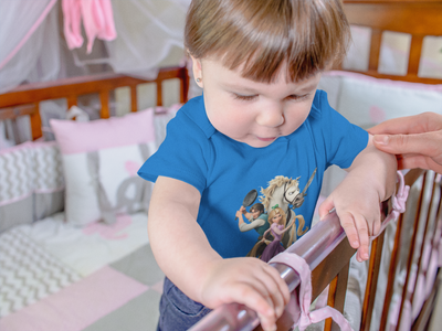 Cute Princess Cartoon Rompers for Baby Girl- FunkyTeesClub
