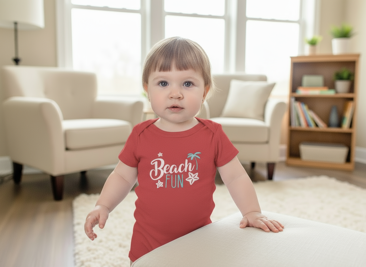 Beach Fun Rompers for Baby Girl- FunkyTeesClub