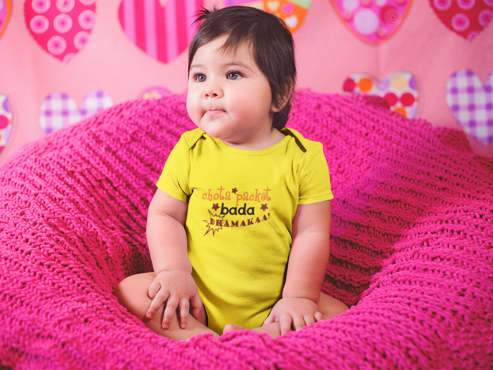Chota Packet Bada Dhamaka Rompers for Baby Girl- FunkyTeesClub