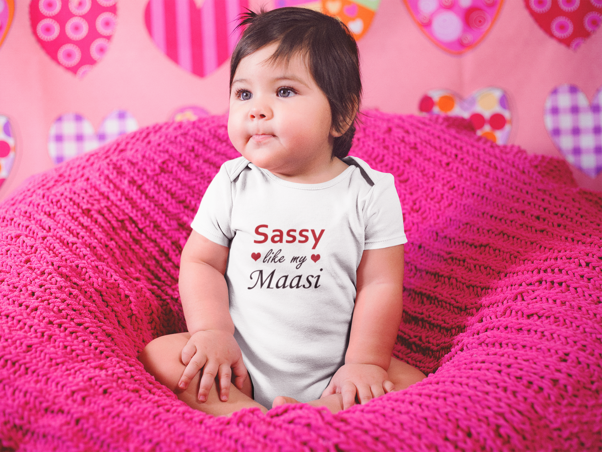 Sassy Like My Masi Rompers for Baby Girl- FunkyTeesClub