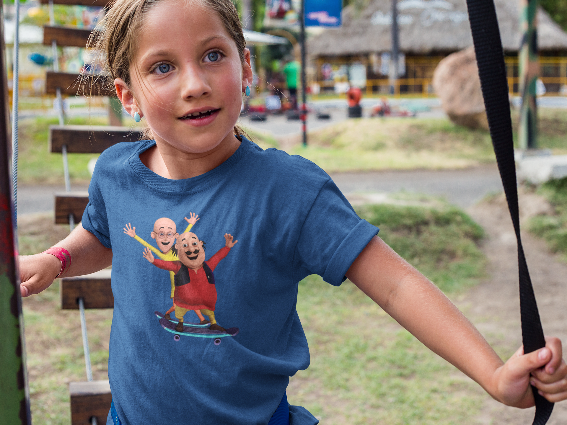 Cute Cartoon Half Sleeves T-Shirt For Girls -FunkyTeesClub