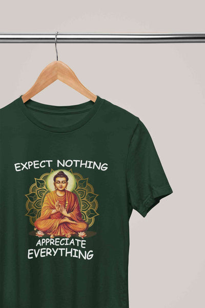 Appreciate Everything Yoga Women Half Sleeves T-shirt- FunkyTeesClub
