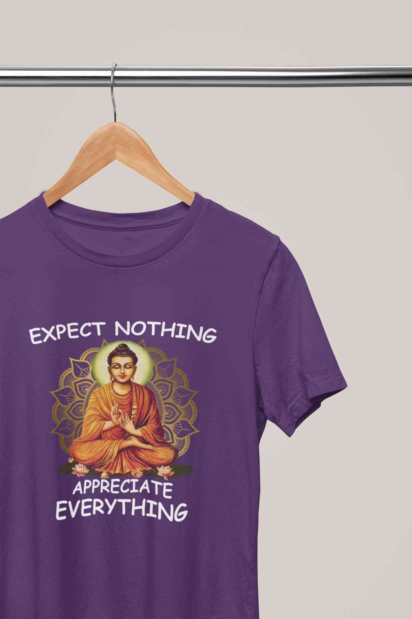 Appreciate Everything Yoga Mens Half Sleeves T-shirt- FunkyTeesClub