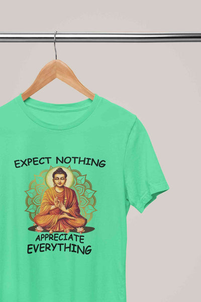 Appreciate Everything Yoga Mens Half Sleeves T-shirt- FunkyTeesClub