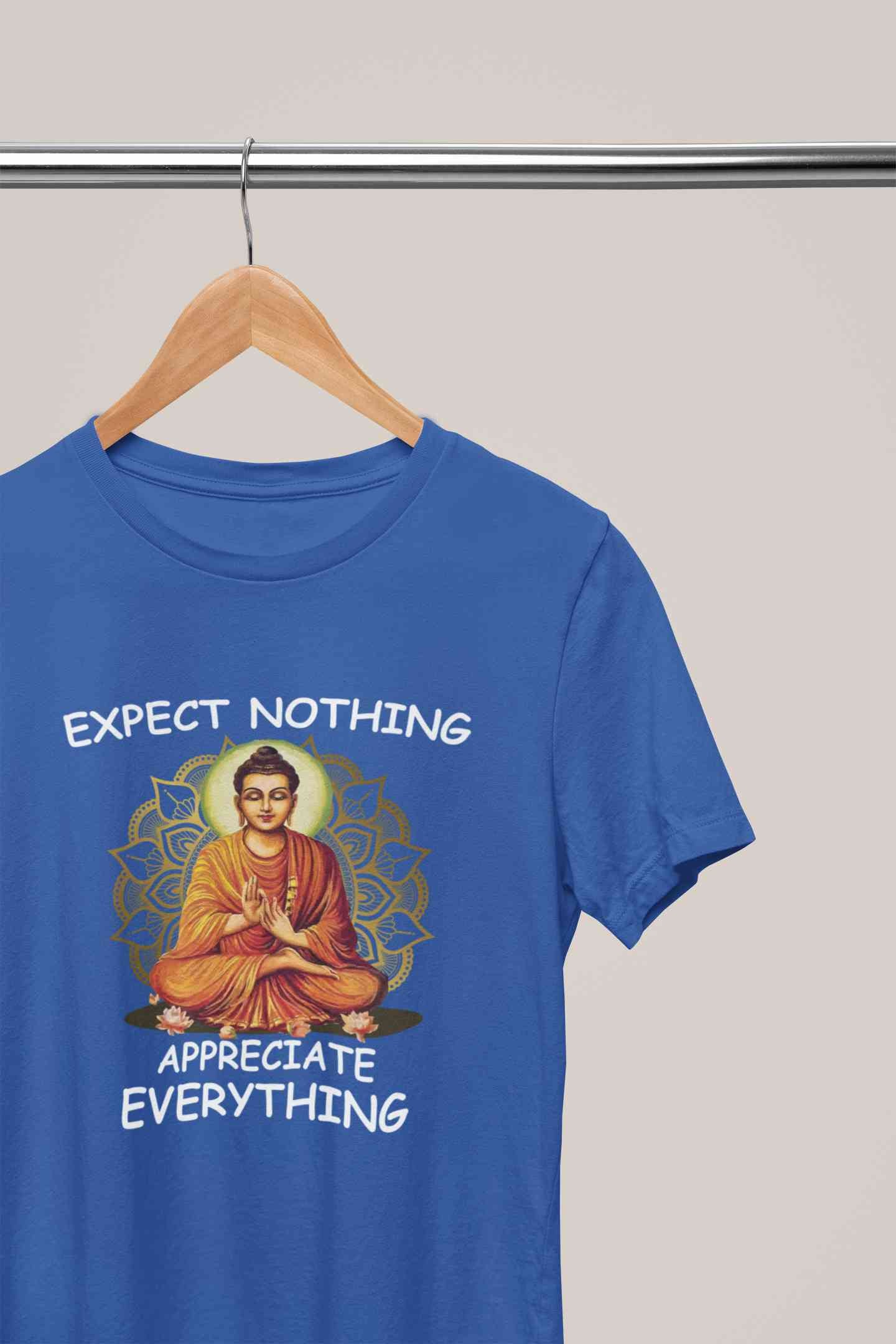 Appreciate Everything Yoga Mens Half Sleeves T-shirt- FunkyTeesClub