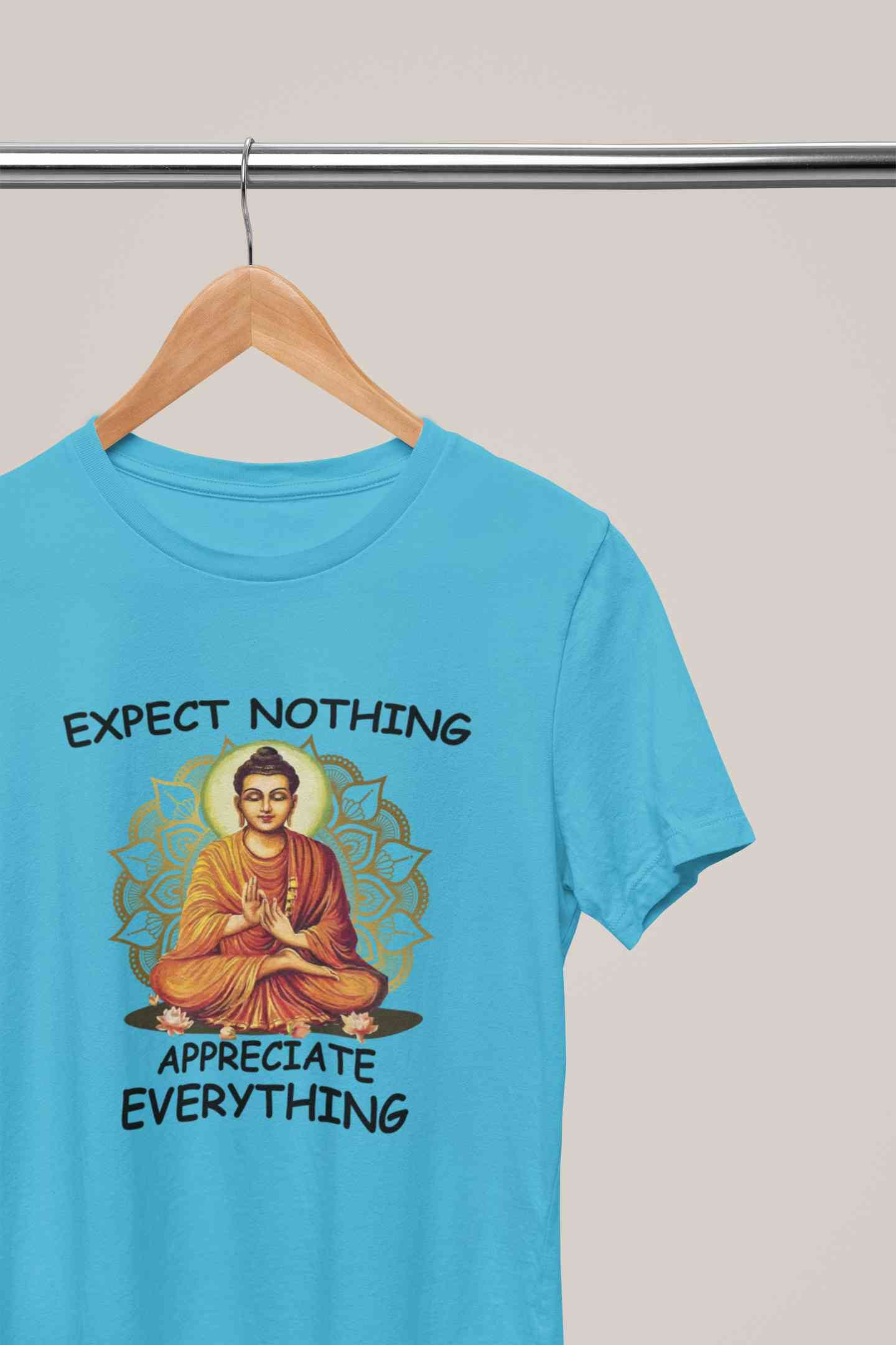 Appreciate Everything Yoga Mens Half Sleeves T-shirt- FunkyTeesClub