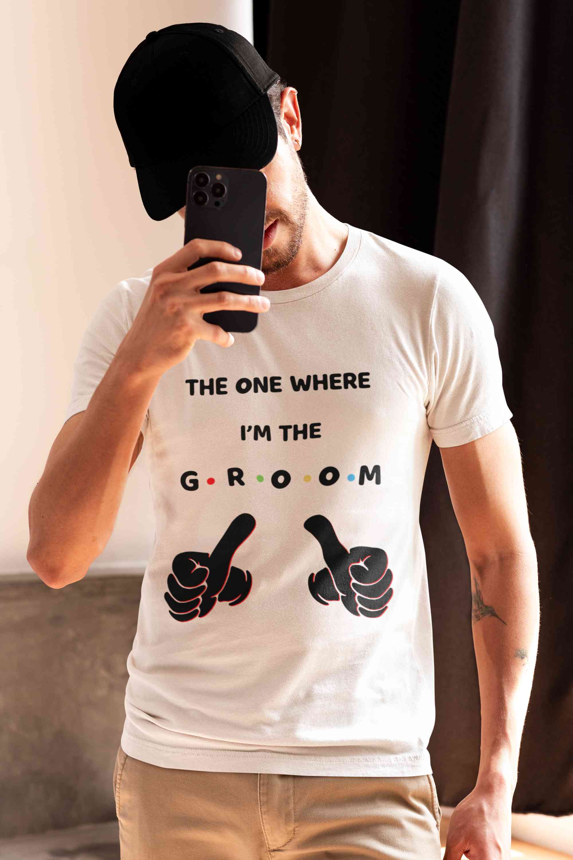 I Am The Groom Mens Half Sleeves T-shirt- FunkyTeesClub