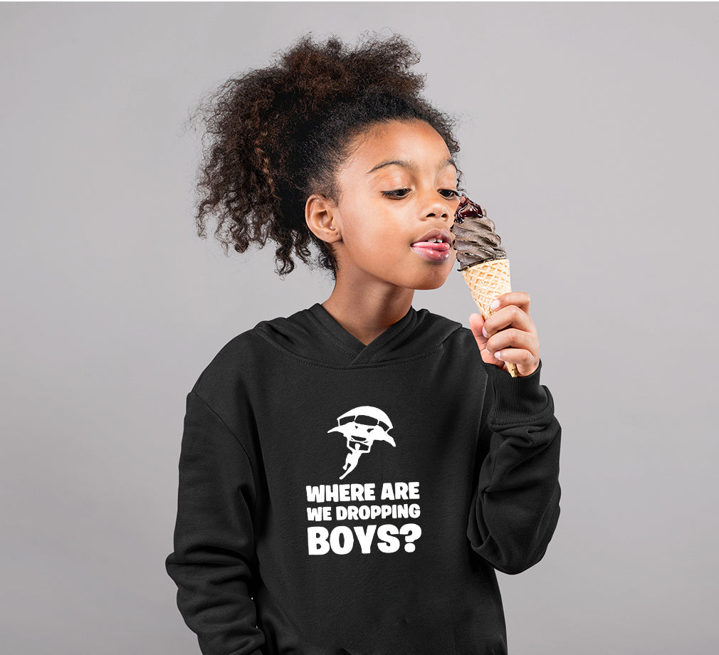 PUBG Where Are We Dropping Boys Girl Hoodies-FunkyTeesClub
