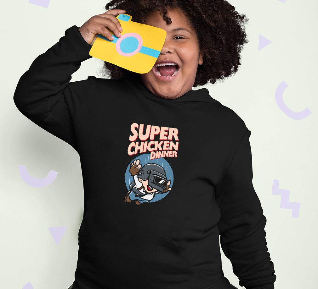 PUBG Super Chicken Dinner Girl Hoodies-FunkyTeesClub